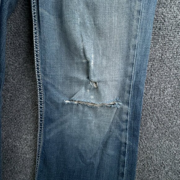 BKE Carter Jeans Size 32 Blue Denim Adult Distressed Cotton Urban Pants Trouser - Picture 7 of 16